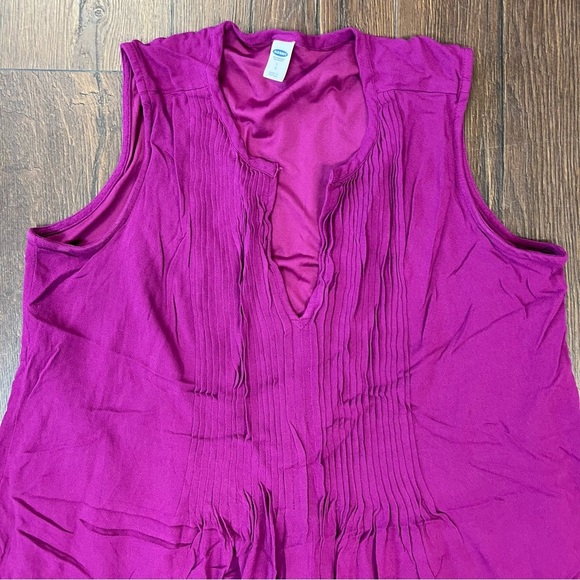 Old Navy purple pinned swing dress SZ LG - Picture 2 of 5